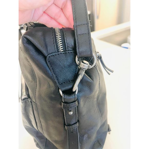 Lucky Brand Leather Convertable Backpack Daypack - Picture 6 of 12